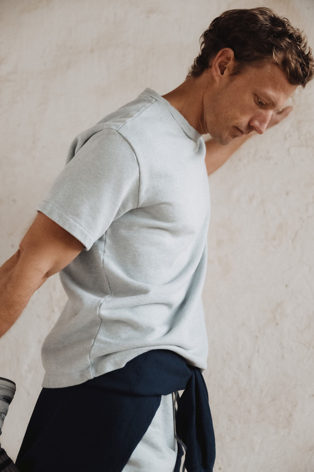 Short Sleeve Organic Terry Boxy Crew