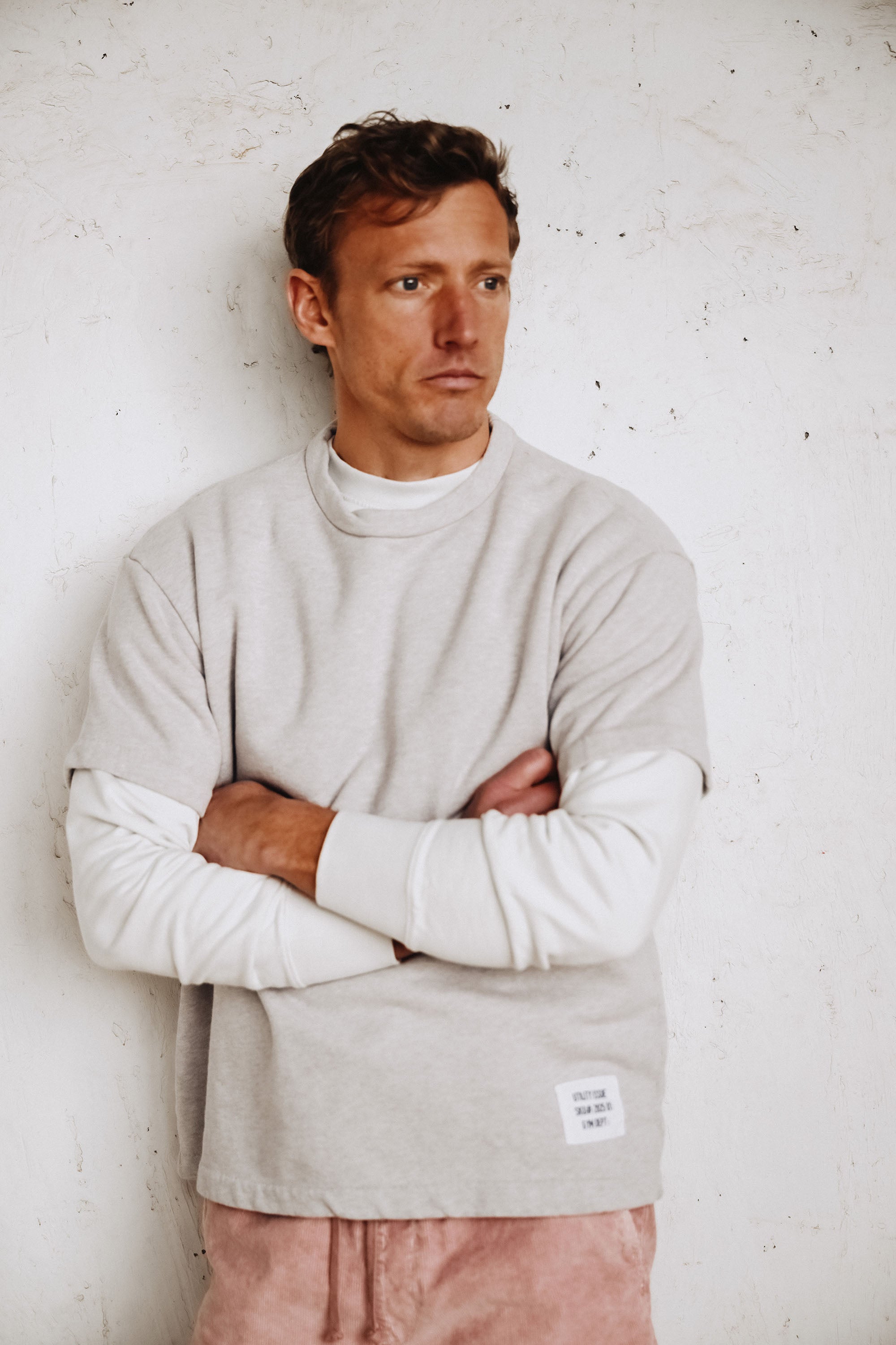 Short Sleeve Organic Terry Boxy Crew
