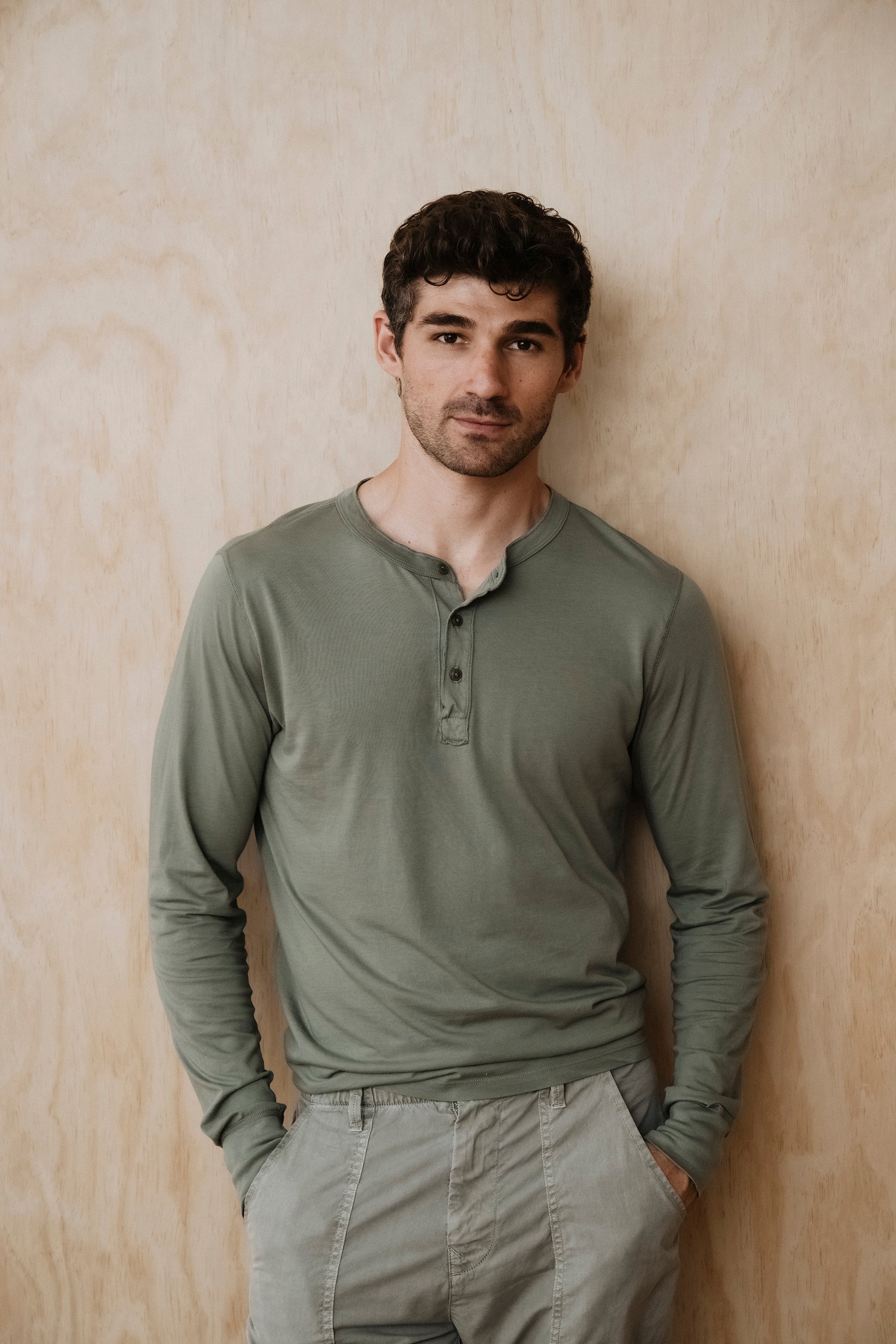 Long Sleeve Jersey Henley