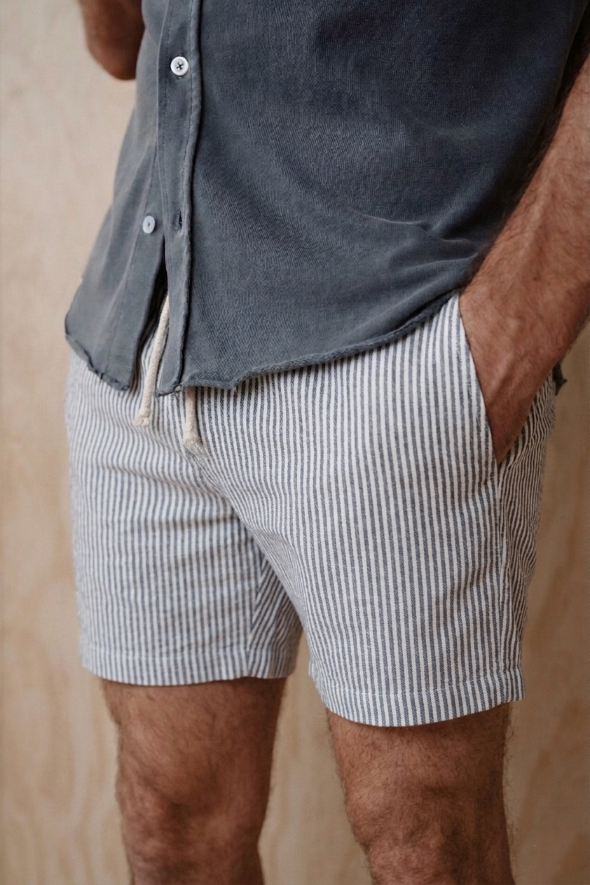 Hemp Stripe Easy Short