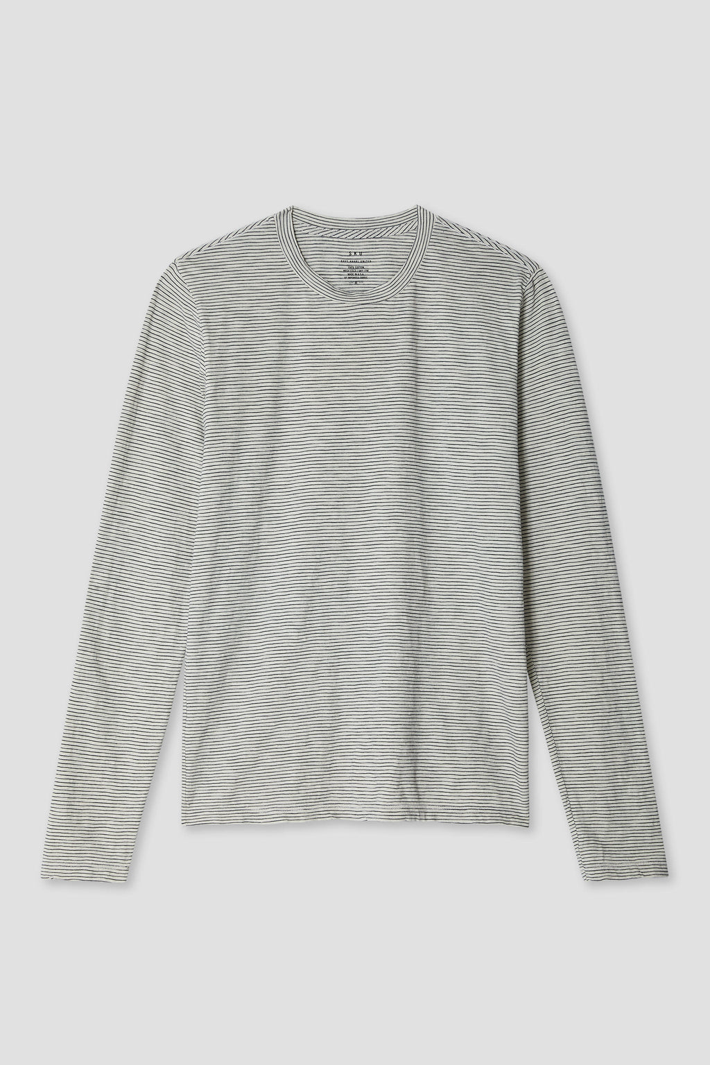 Long Sleeve Thin Stripe Crew Tee