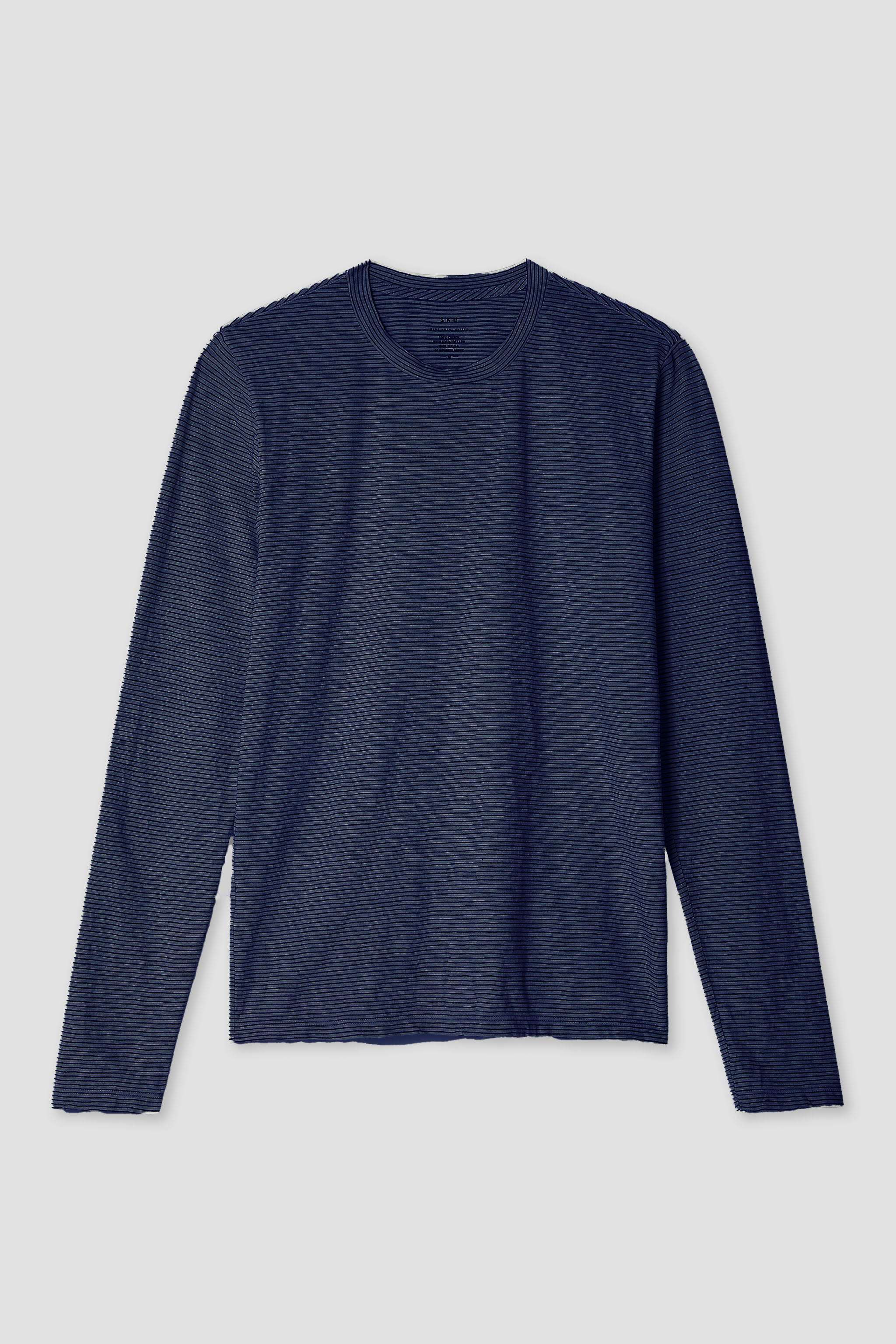 Long Sleeve Thin Stripe Crew Tee