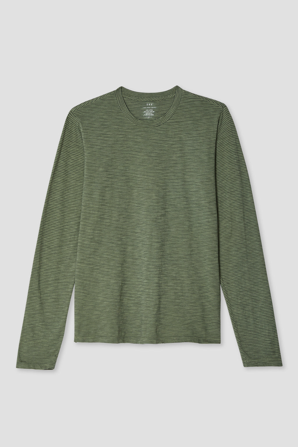 Long Sleeve Thin Stripe Crew Tee