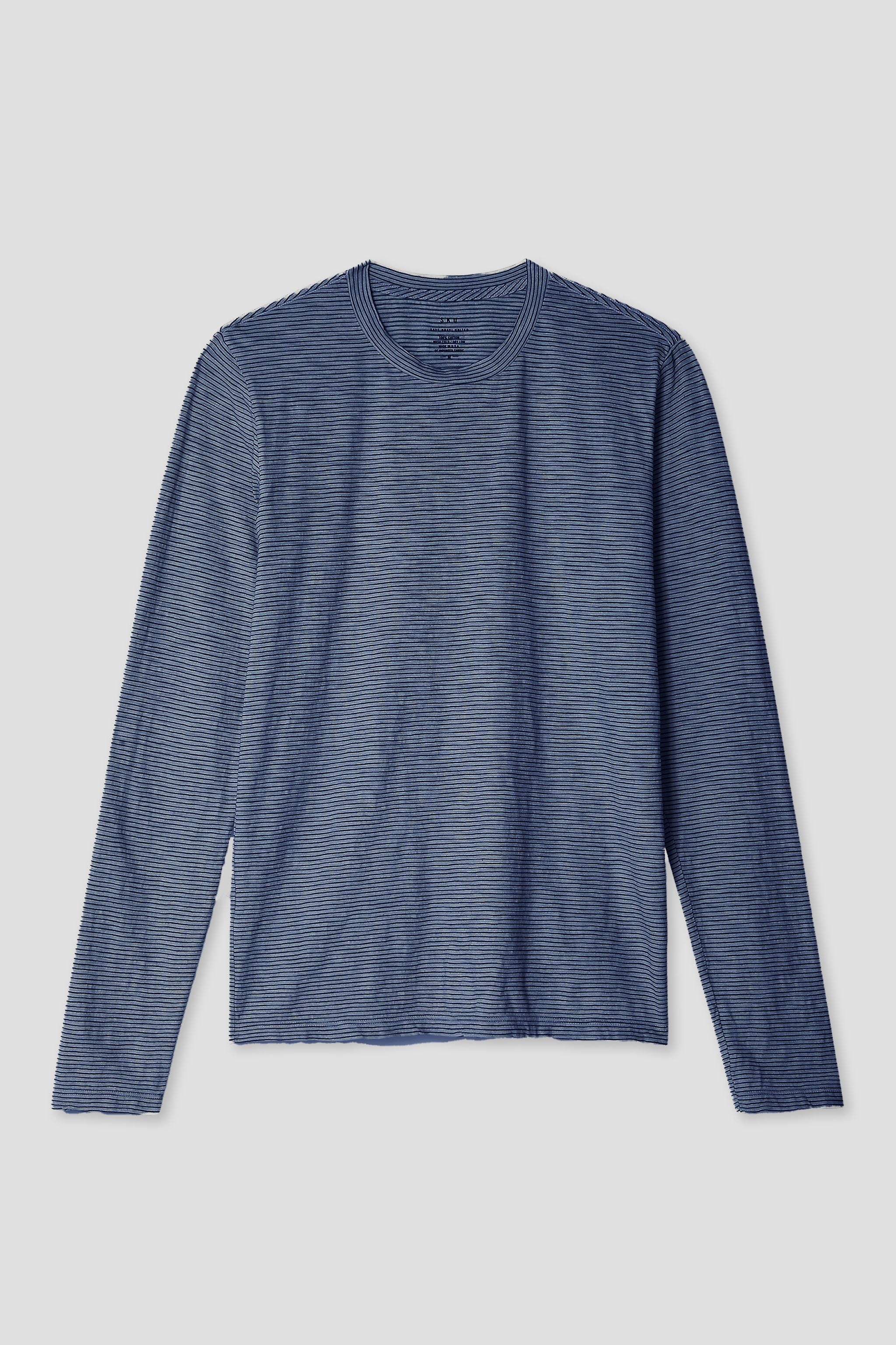 Long Sleeve Thin Stripe Crew Tee