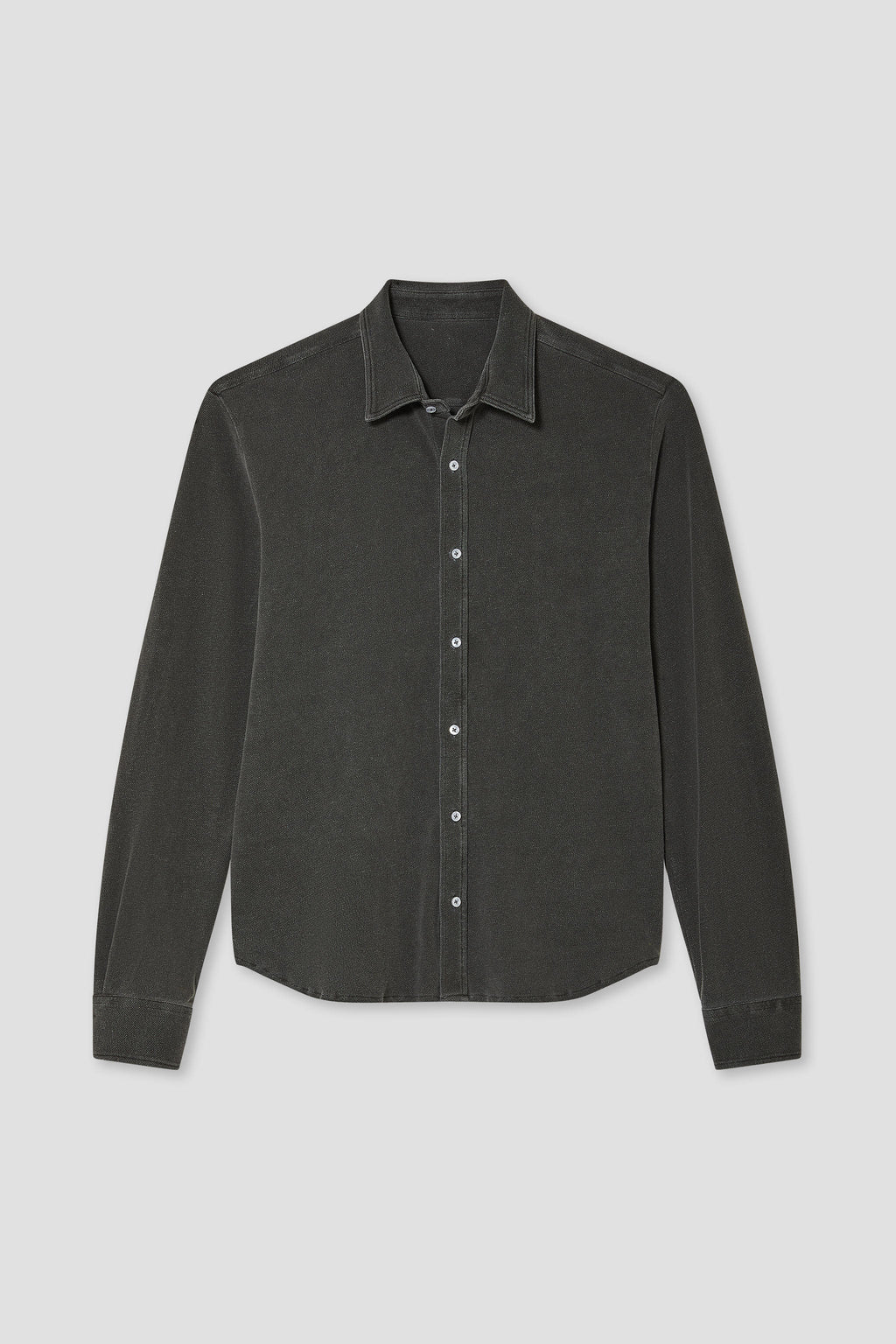 LS Pique Easy Shirt in Cotton Hemp
