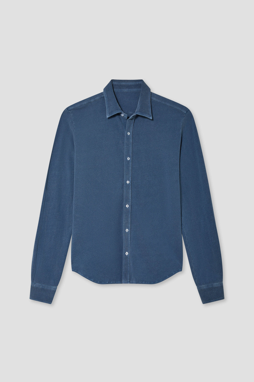 LS Pique Easy Shirt in Cotton Hemp