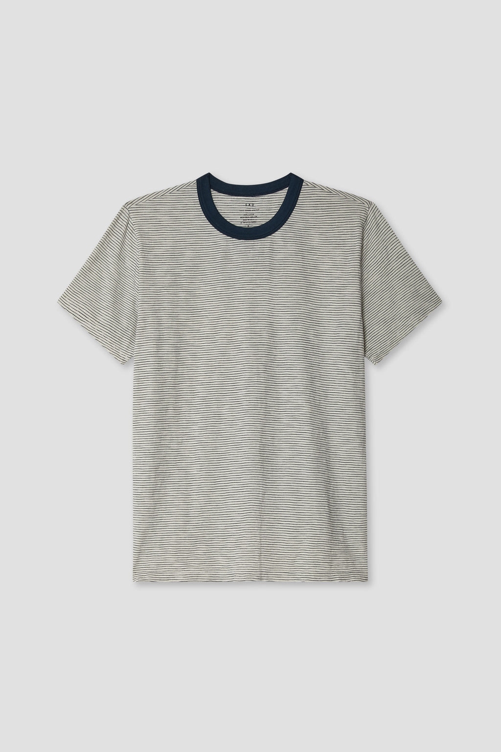 SS Thin Stripe Ringer Tee