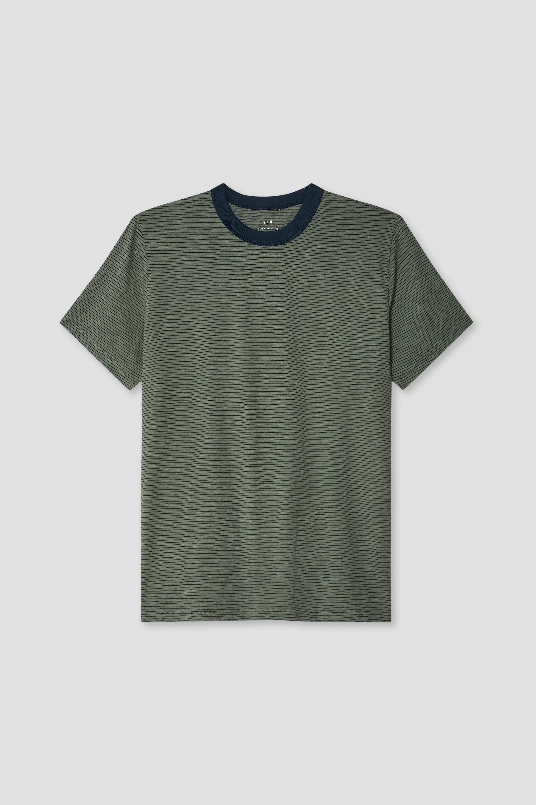 SS Thin Stripe Ringer Tee