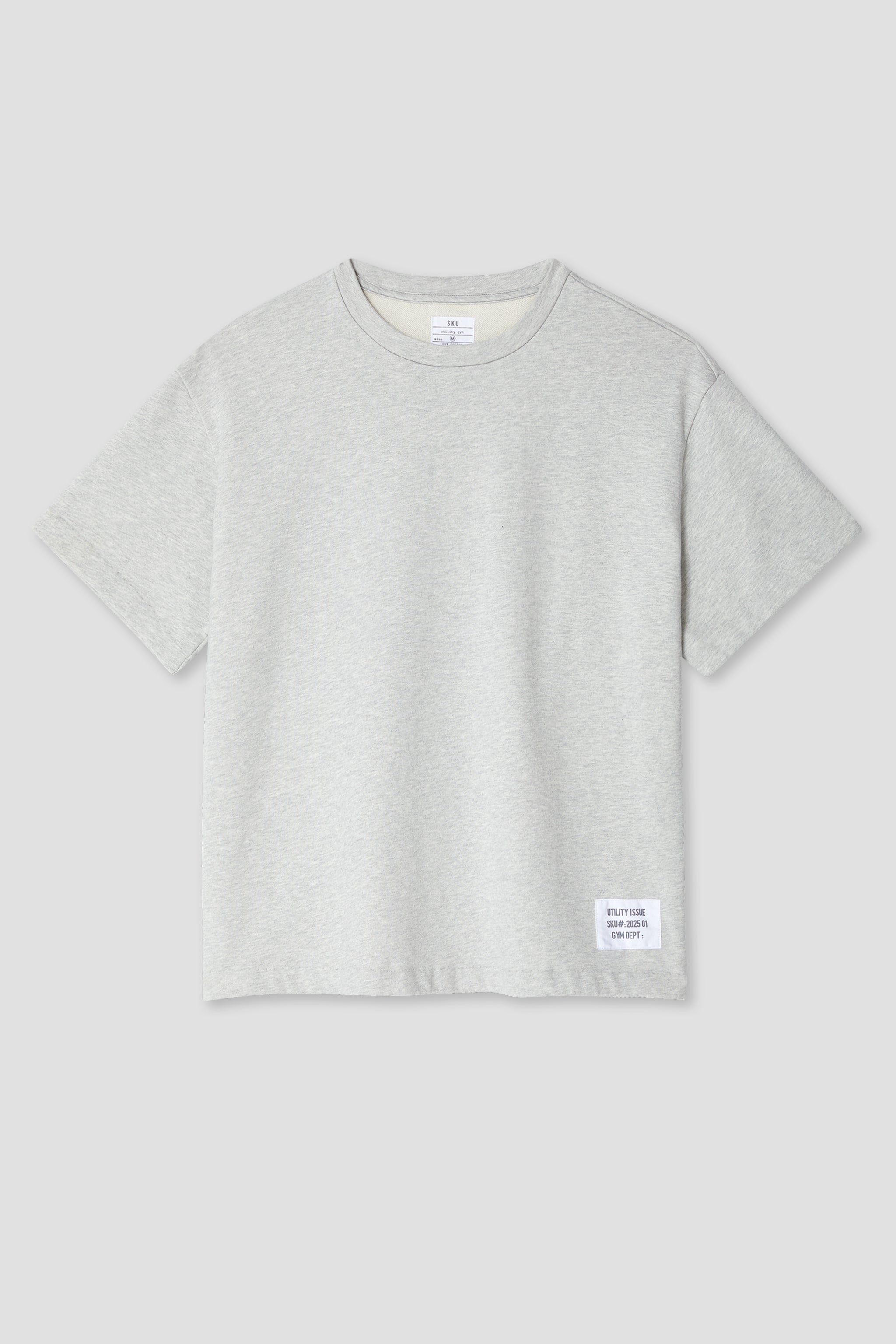 Short Sleeve Organic Terry Boxy Crew
