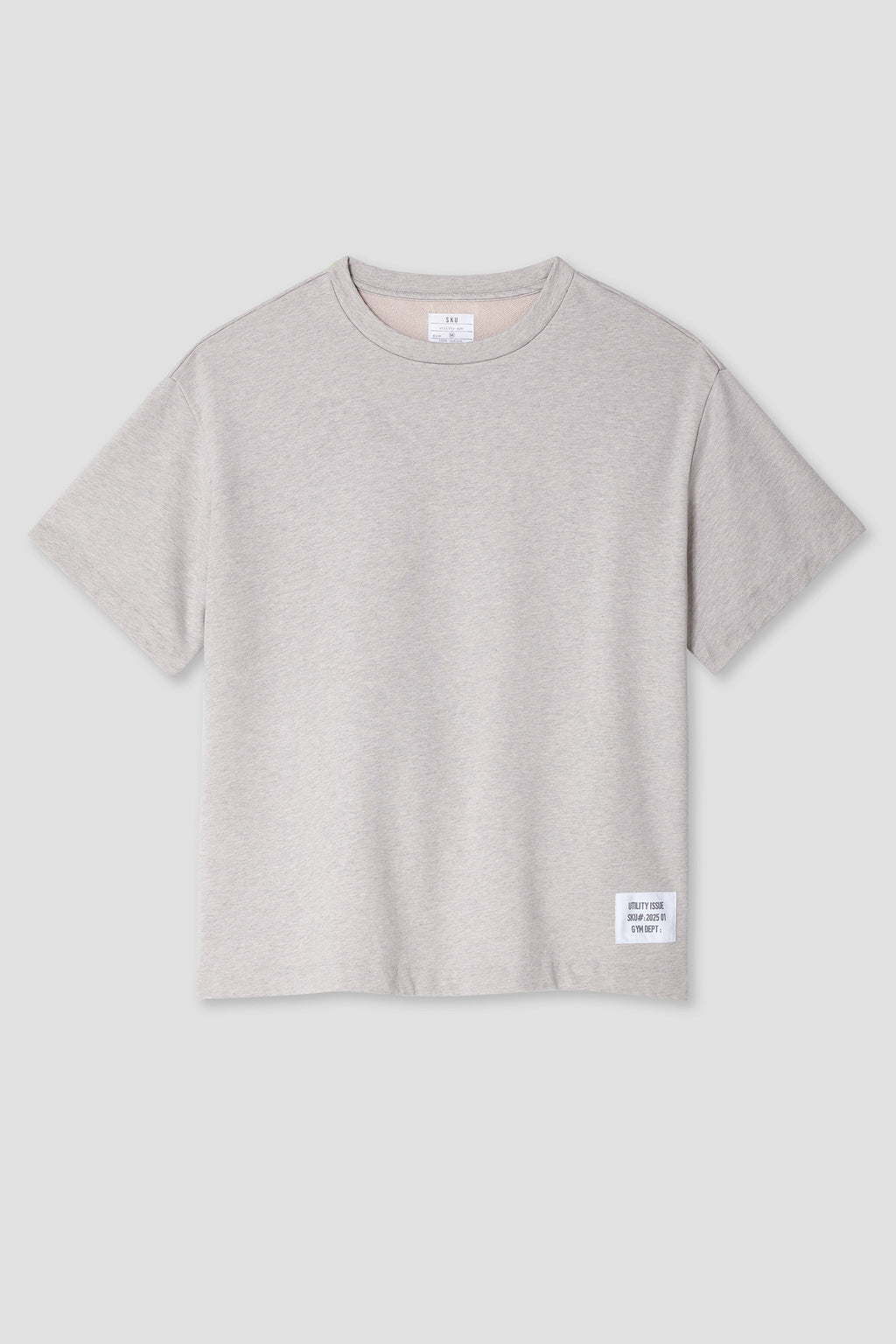 Short Sleeve Organic Terry Boxy Crew
