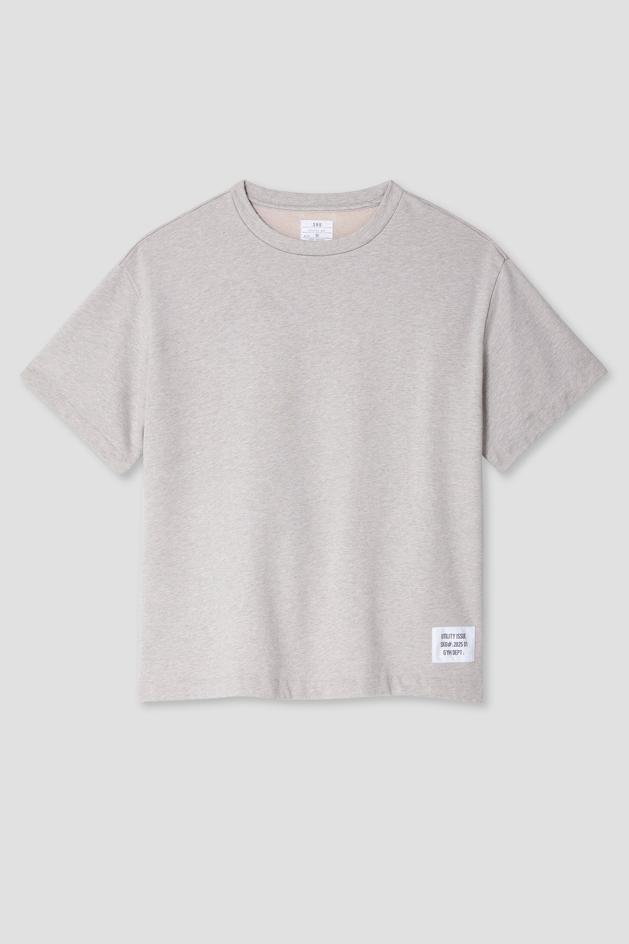 Short Sleeve Organic Terry Boxy Crew