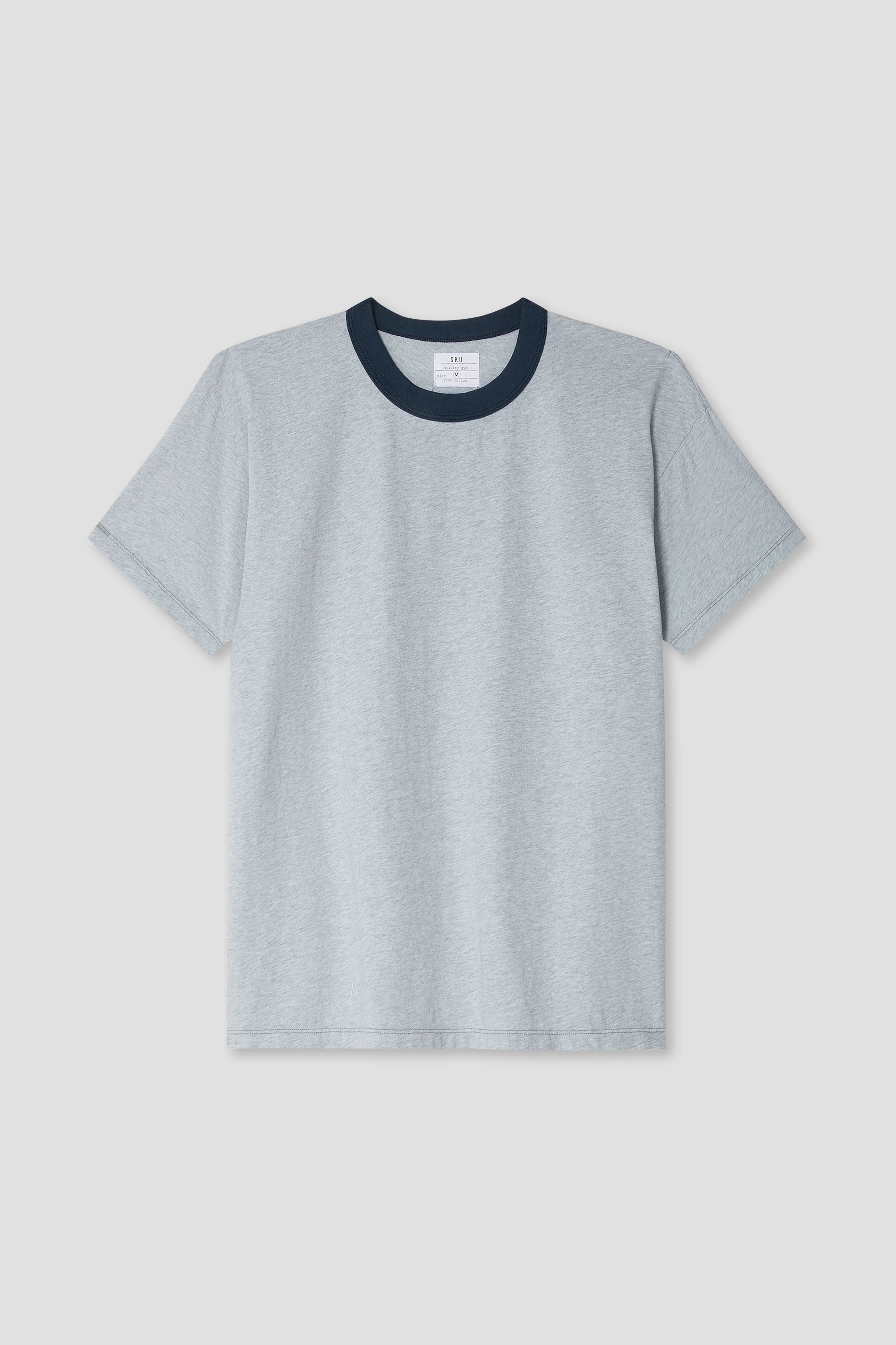 SS Organic Heather Ringer Tee