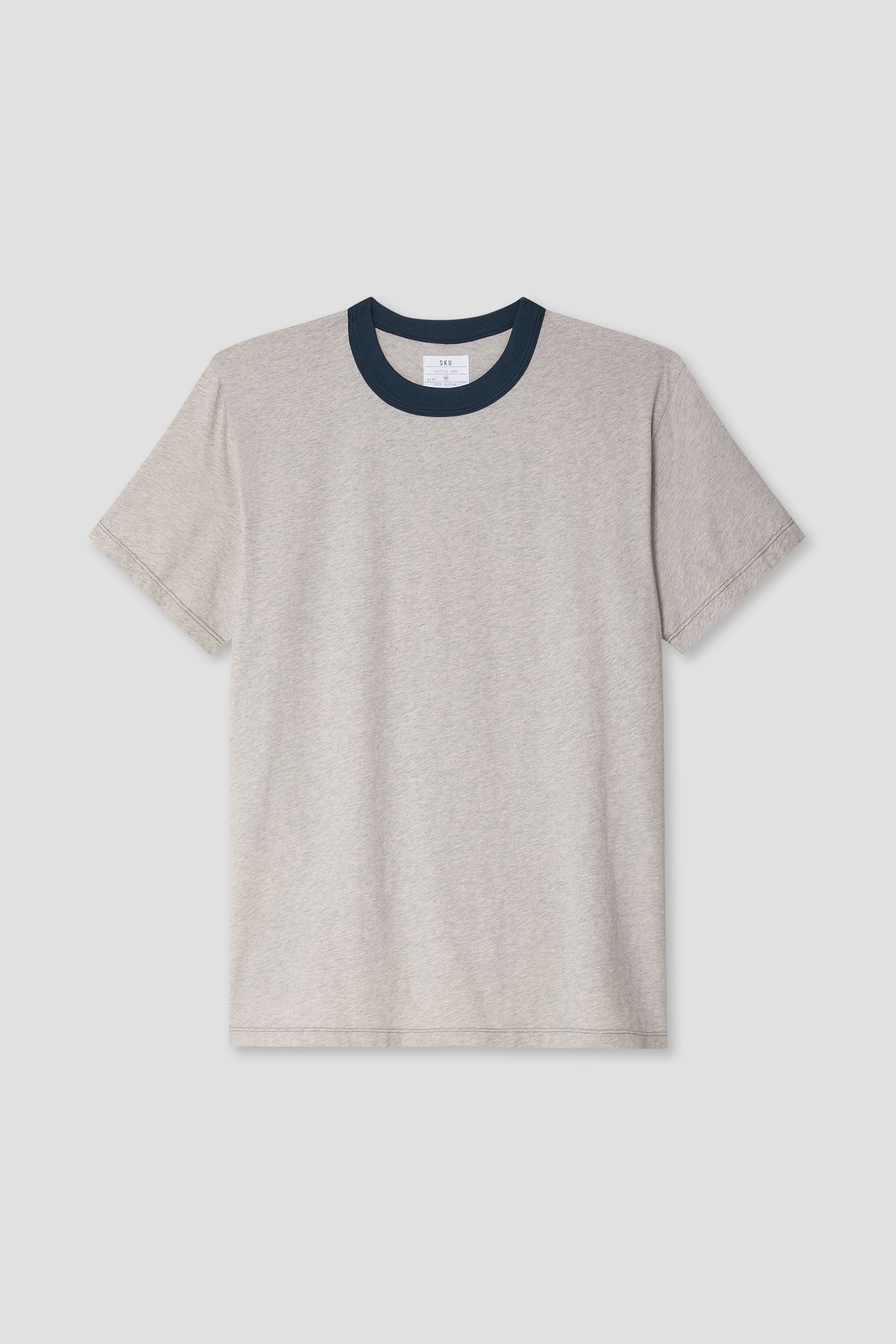 SS Organic Heather Ringer Tee