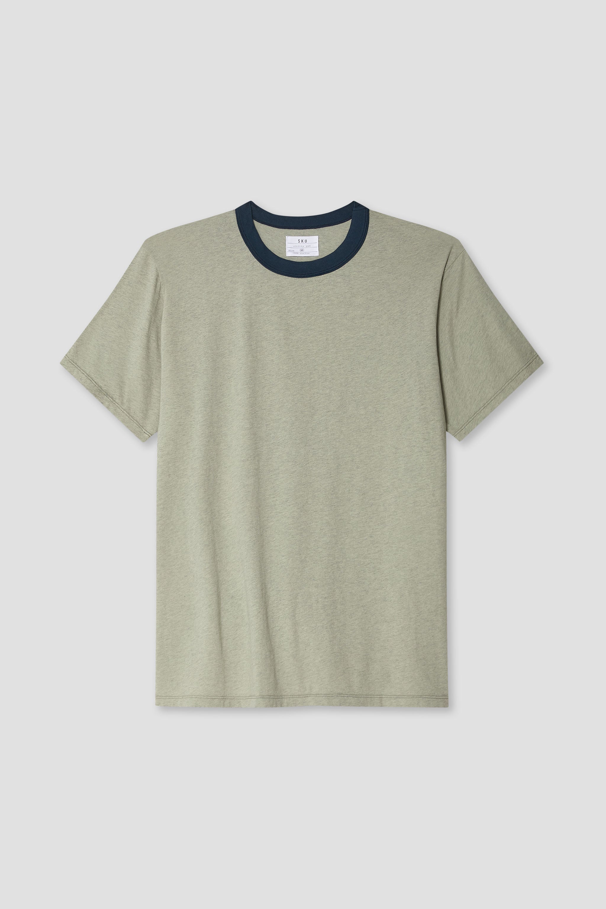 SS Organic Heather Ringer Tee
