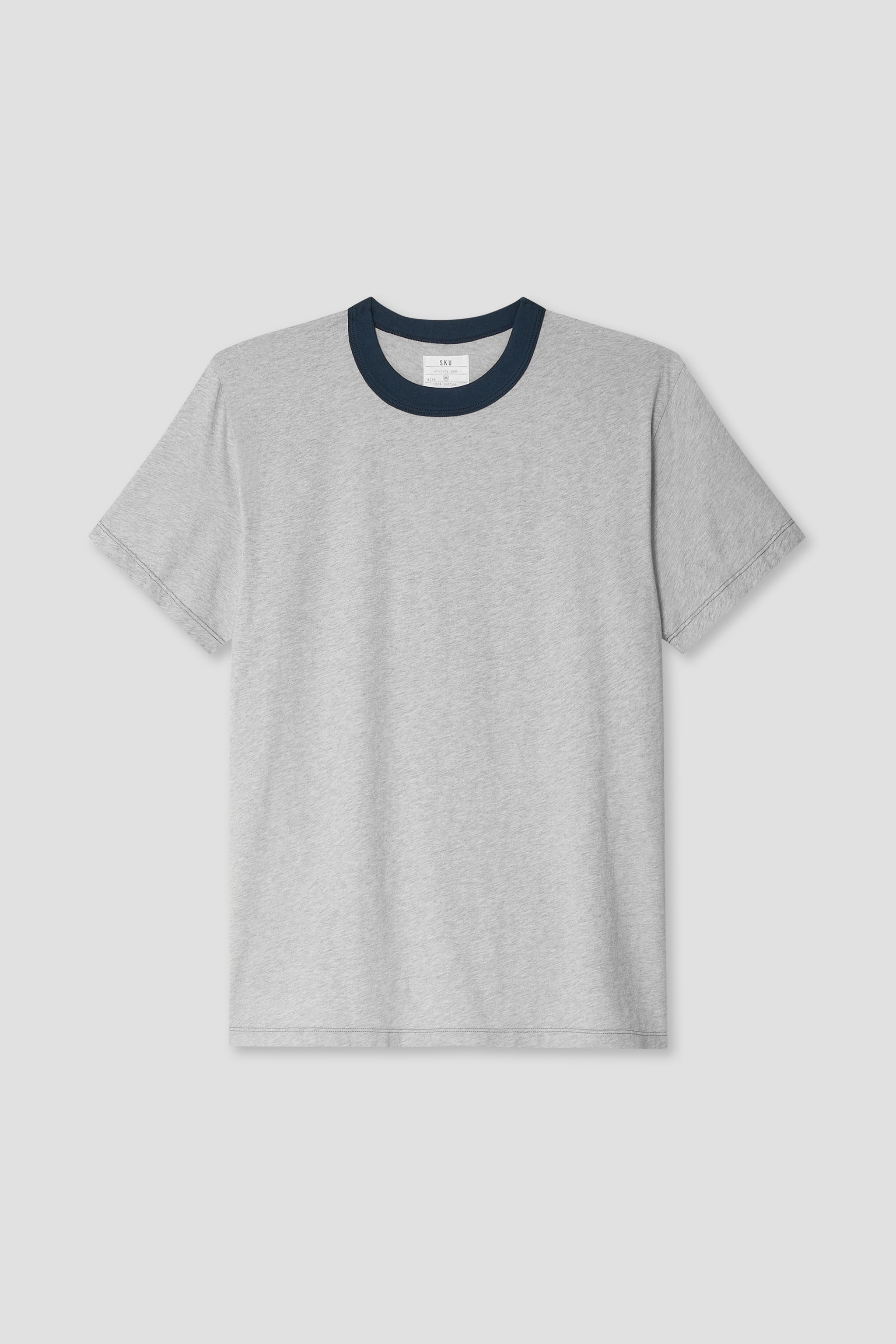SS Organic Heather Ringer Tee