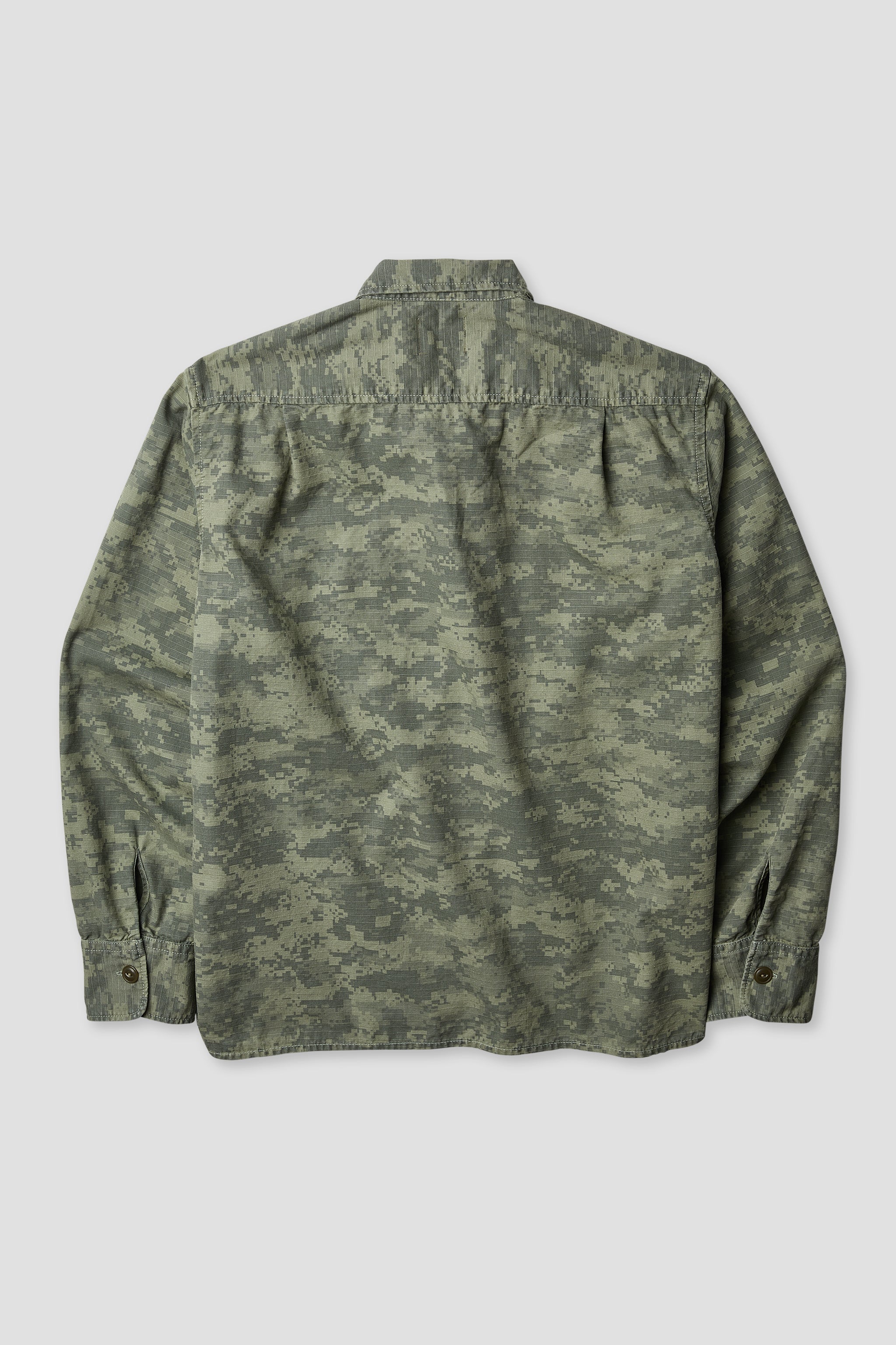 Overdyed Camo Shirt Jacket