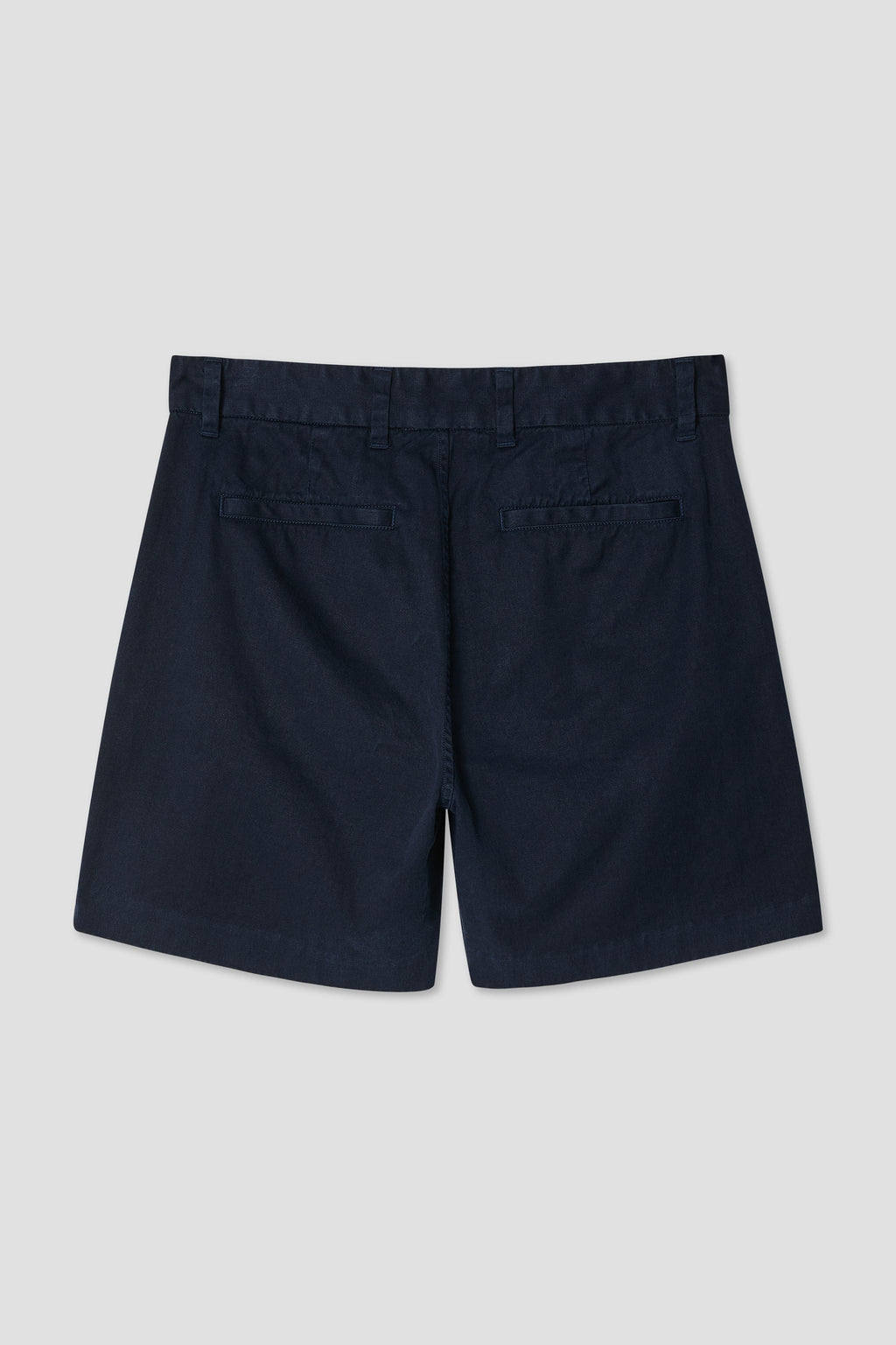 Cotton Hemp Twill Pleated Shorts