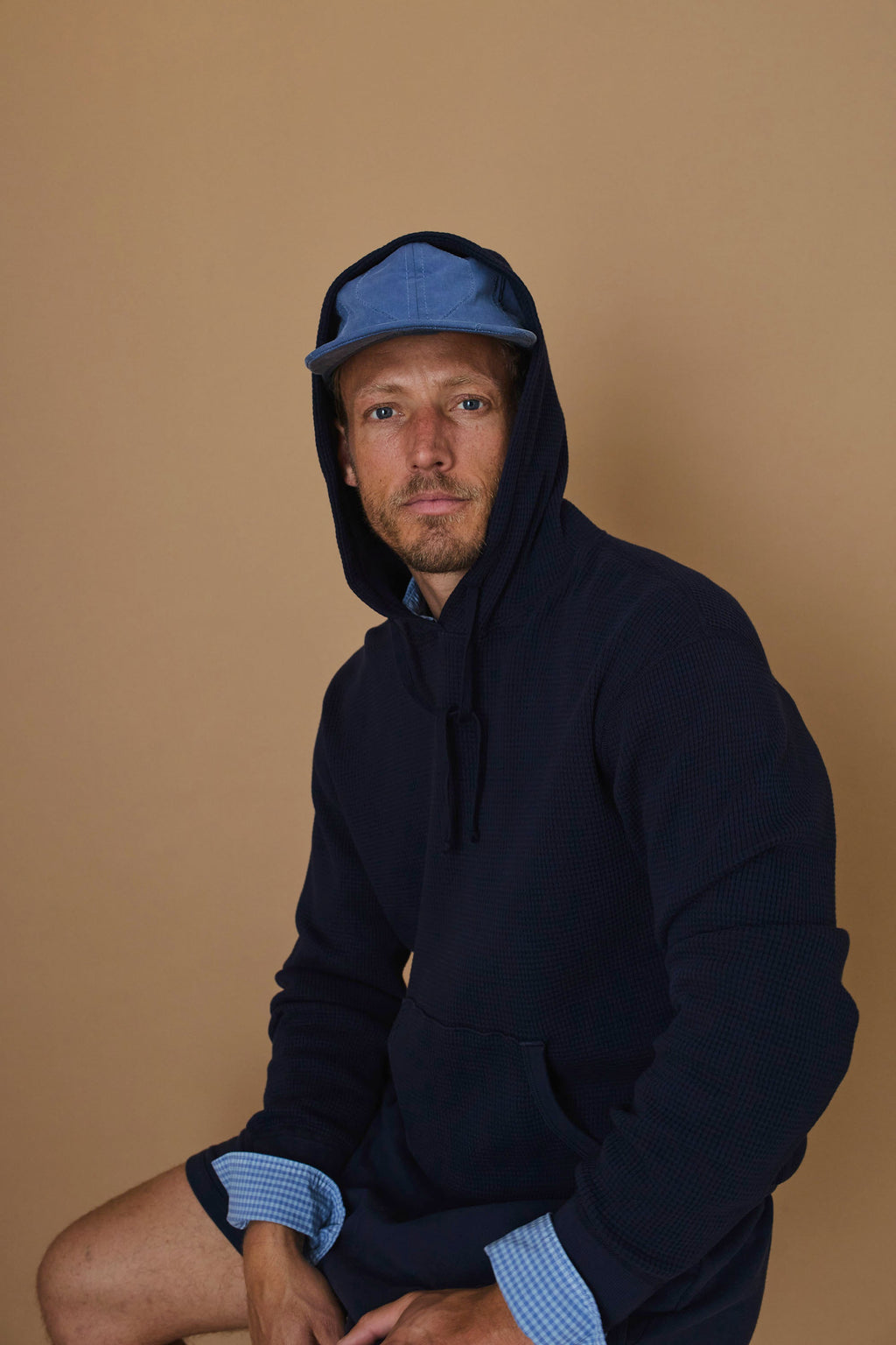 Waffle Pullover Hoodie