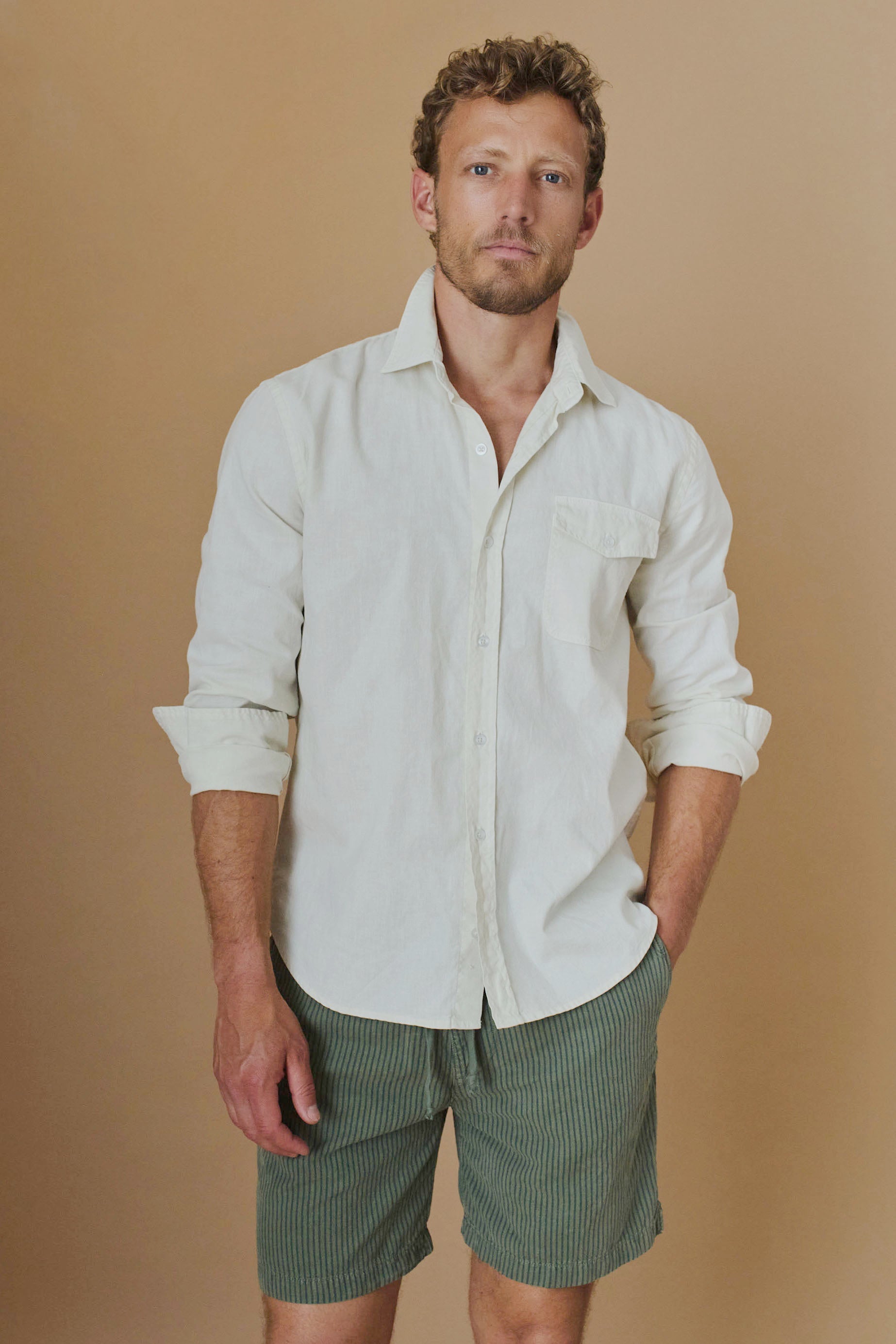 Work Shirt in Cotton Hemp