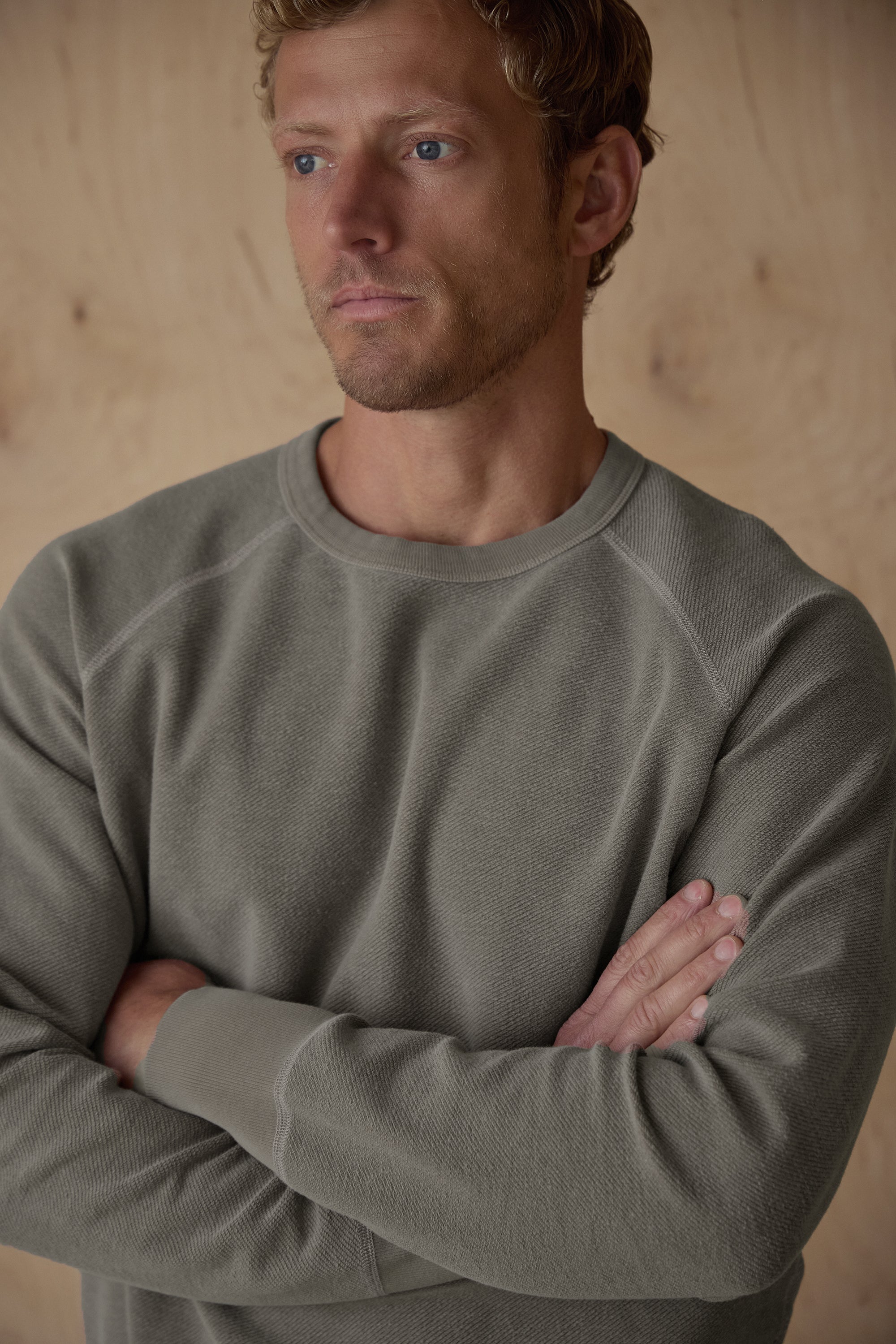 American Twill Back Terry Crew Reversible Sweat Shirt