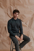 Long Sleeve Fleece Polo