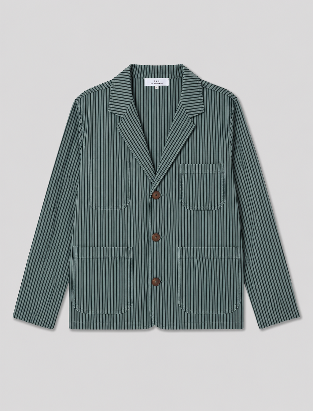 Cotton Hemp Stripe Blazer