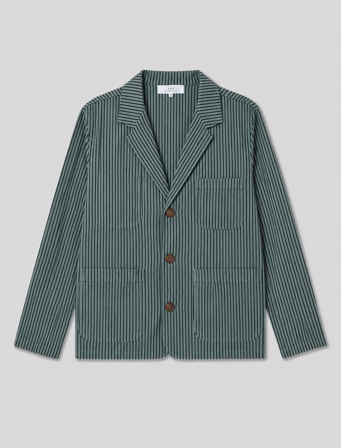 Cotton Hemp Stripe Blazer